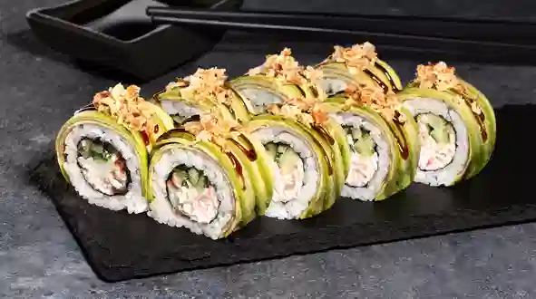 Блюдо Зеленый Дракон меню SUSHI MASTER UA Зеленый Дракон меню SUSHI MASTER UA