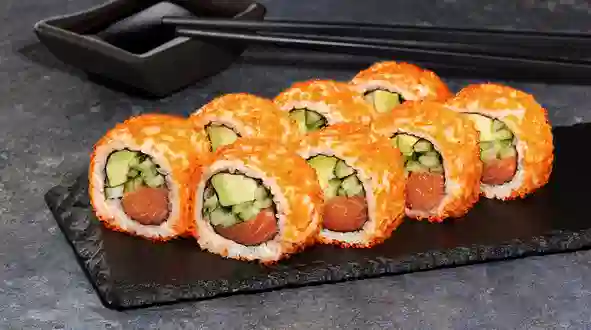 Страва Каліфорнія з лососем в ікрі меню SUSHI MASTER UA Каліфорнія з лососем в ікрі меню SUSHI MASTER UA