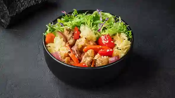 Страва Боул з куркою в кисло-солодкому соусі меню SUSHI MASTER UA Боул з куркою в кисло-солодкому соусі меню SUSHI MASTER UA