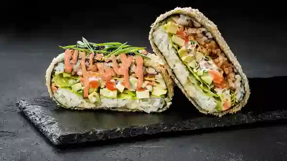 Страва Суші бургер з лососем (гострий) меню SUSHI MASTER UA Суші бургер з лососем (гострий) меню SUSHI MASTER UA