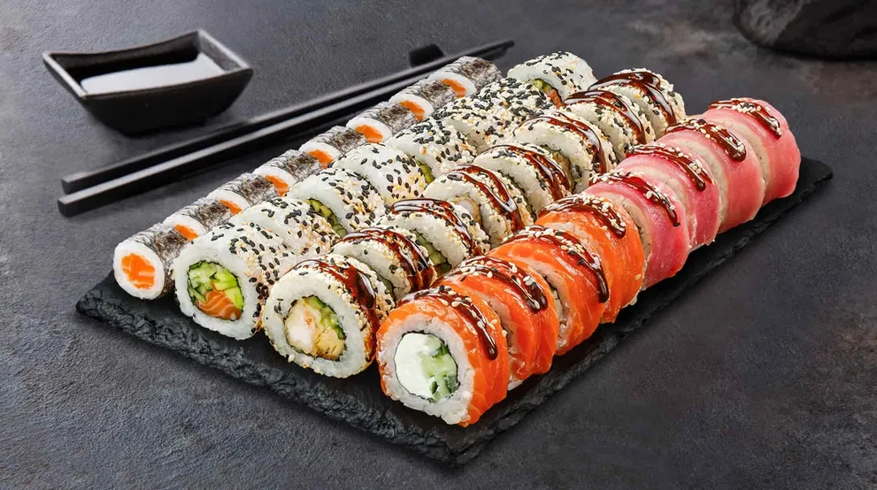 Сет Лососевый Бум меню SUSHI MASTER UA