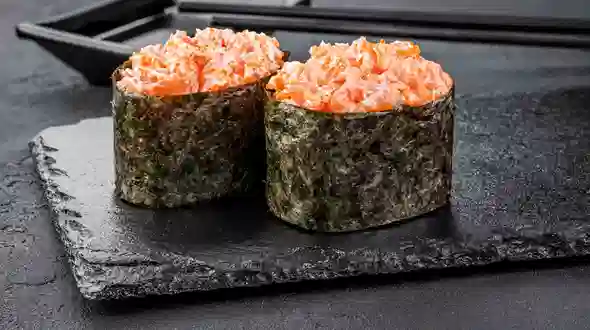 Страва Суші гункан з лососем меню SUSHI MASTER UA Суші гункан з лососем меню SUSHI MASTER UA