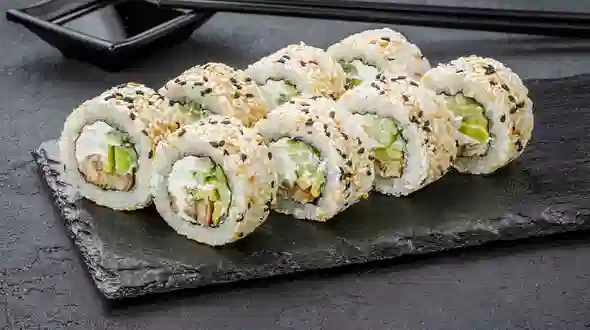 Блюдо Филадельфия с угрем в кунжуте меню SUSHI MASTER UA Филадельфия с угрем в кунжуте меню SUSHI MASTER UA