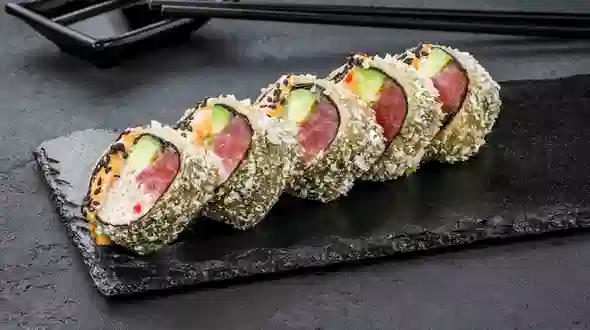 Блюдо Темпура ролл с тунцом меню SUSHI MASTER UA Темпура ролл с тунцом меню SUSHI MASTER UA