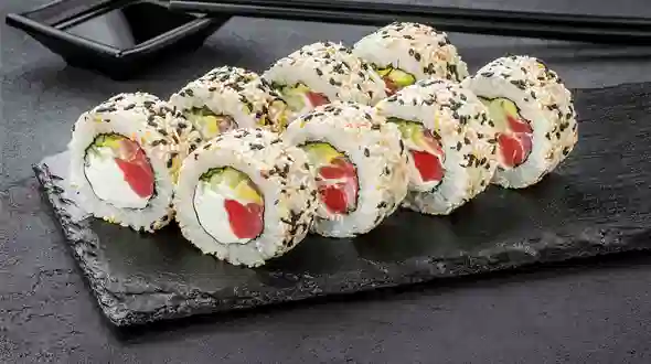 Страва Філадельфія з тунцем в кунжуті меню SUSHI MASTER UA Філадельфія з тунцем в кунжуті меню SUSHI MASTER UA