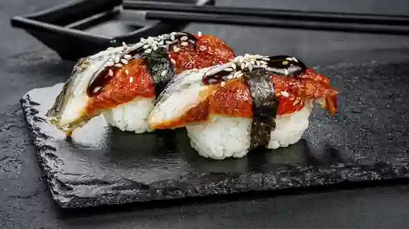Блюдо Суши нигири с угрем меню SUSHI MASTER UA Суши нигири с угрем меню SUSHI MASTER UA