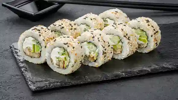 Блюдо Филадельфия с угрем в кунжуте меню SUSHI MASTER UA Филадельфия с угрем в кунжуте меню SUSHI MASTER UA