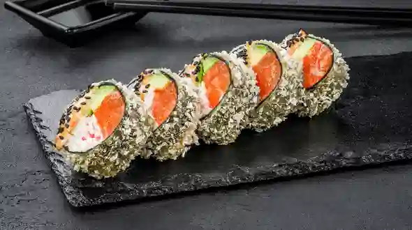 Блюдо Темпура ролл с лососем меню SUSHI MASTER UA Темпура ролл с лососем меню SUSHI MASTER UA