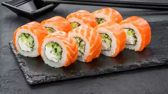 Страва Філадельфія з лососем меню SUSHI MASTER UA Філадельфія з лососем меню SUSHI MASTER UA